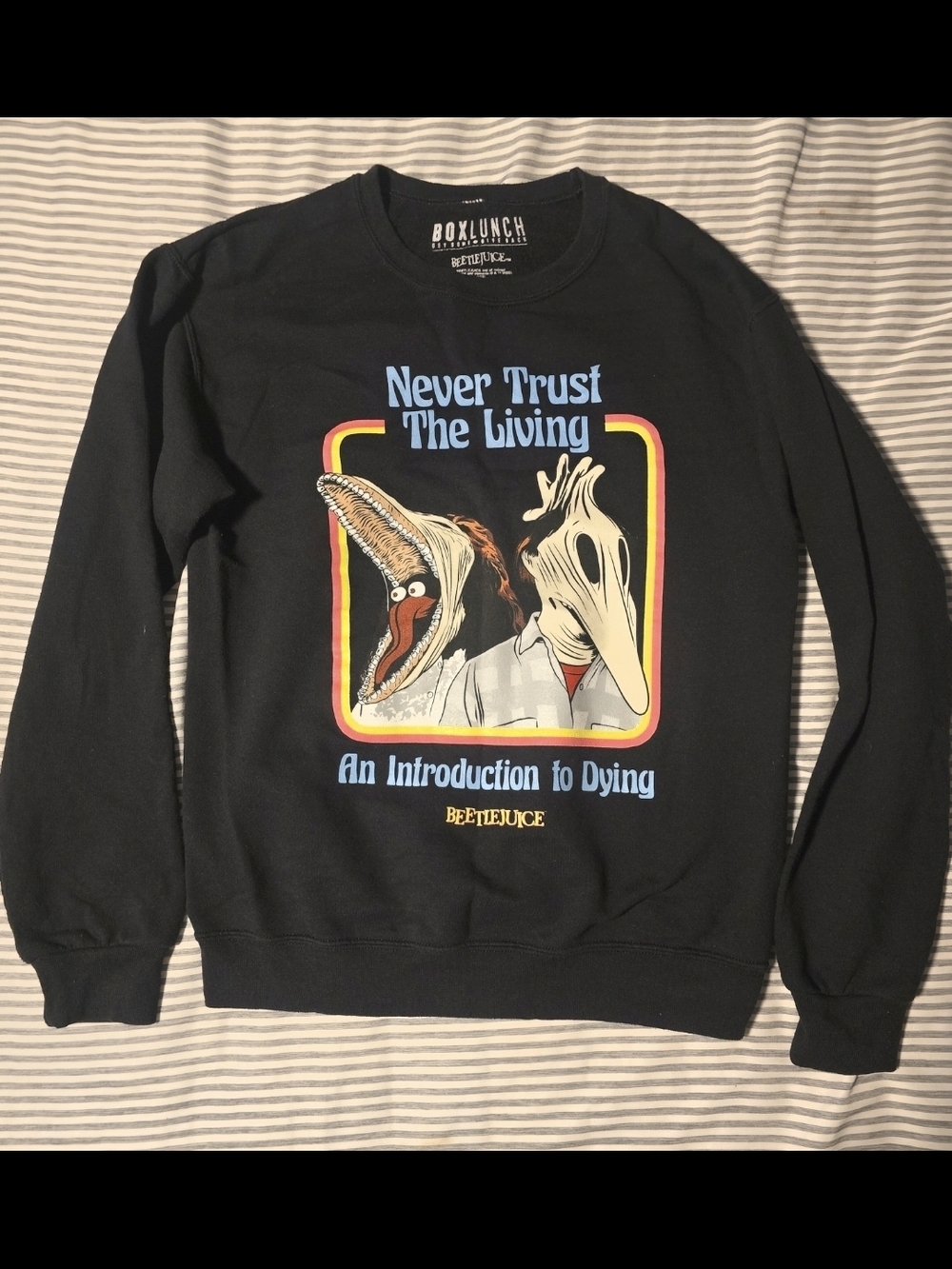 Black Beetlejuice Graphic Crewneck Sweatshirt